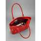 Snazzy Women's PU Leather Solid Shoulder Zipper Handbag