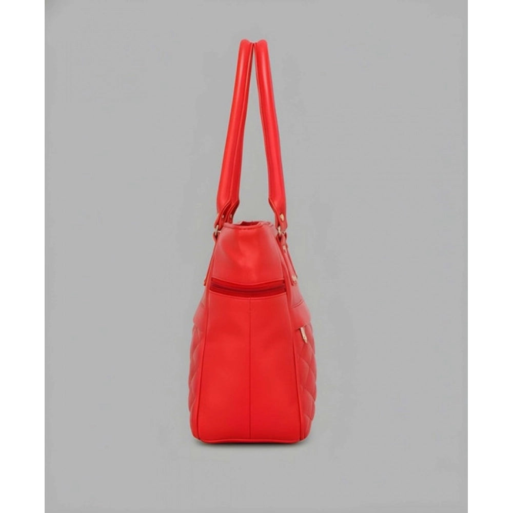 Snazzy Women's PU Leather Solid Shoulder Zipper Handbag