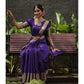 Delicate Women's Banarasi Silk Printed Saree With Blouse Piece