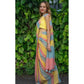 Precious Women's Linen Printed Saree With Blouse Piece