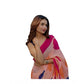 Precious Women's Linen Printed Saree With Blouse Piece