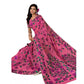 Delicate Women's Georgette Printed Saree With Blouse Piece