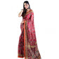 Precious Women's Linen Printed Saree With Blouse Piece