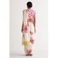 Elite Women's Linen Printed Saree With Blouse Piece