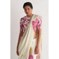 Elite Women's Linen Printed Saree With Blouse Piece