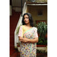 Elite Women's Linen Printed Saree With Blouse Piece