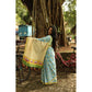 Elite Women's Linen Printed Saree With Blouse Piece