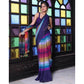 Elite Women's Linen Printed Saree With Blouse Piece