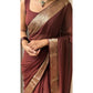 Royal Women's Vichitra Silk Printed Saree With Blouse Piece