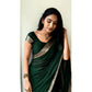 Royal Women's Vichitra Silk Printed Saree With Blouse Piece