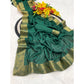 Royal Women's Vichitra Silk Printed Saree With Blouse Piece