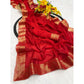 Royal Women's Vichitra Silk Printed Saree With Blouse Piece