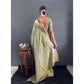 Admirable Women's Satin Printed Saree With Blouse Piece