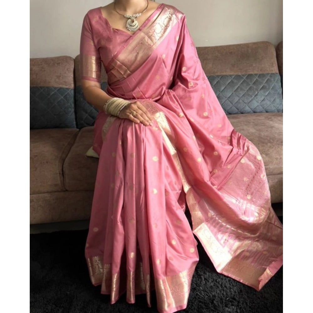 Admirable Women's Satin Printed Saree With Blouse Piece