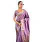 Admirable Women's Satin Printed Saree With Blouse Piece