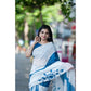 Embellished Women's Linen Printed Saree With Blouse Piece