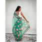 Embellished Women's Linen Printed Saree With Blouse Piece