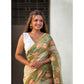 Embellished Women's Linen Printed Saree With Blouse Piece