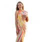 Embellished Women's Linen Printed Saree With Blouse Piece