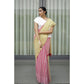 Embellished Women's Linen Printed Saree With Blouse Piece