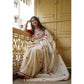Embellished Women's Linen Printed Saree With Blouse Piece