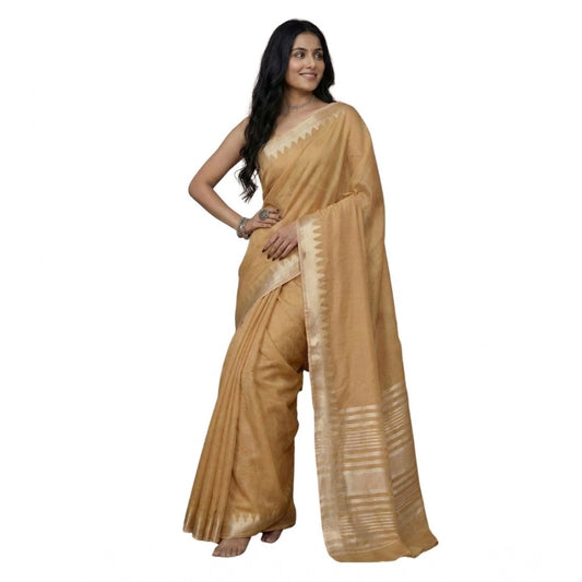 Classy Women's Cotton Printed Saree With Blouse Piece