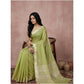 Classy Women's Cotton Printed Saree With Blouse Piece