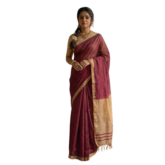 Classy Women's Cotton Printed Saree With Blouse Piece