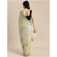 Wonderful Women's Linen Cotton Printed Saree With Blouse Piece