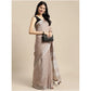 Wonderful Women's Linen Cotton Printed Saree With Blouse Piece