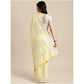 Wonderful Women's Linen Cotton Printed Saree With Blouse Piece