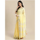 Wonderful Women's Linen Cotton Printed Saree With Blouse Piece