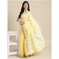 Wonderful Women's Linen Cotton Printed Saree With Blouse Piece