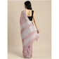 Wonderful Women's Linen Cotton Printed Saree With Blouse Piece
