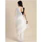 Wonderful Women's Linen Cotton Printed Saree With Blouse Piece