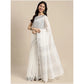 Wonderful Women's Linen Cotton Printed Saree With Blouse Piece