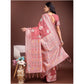 Trendy Women's Linen Cotton Printed Saree With Blouse Piece