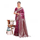 Designer Women's Banarasi Silk Printed Saree With Blouse Piece