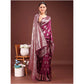 Designer Women's Banarasi Silk Printed Saree With Blouse Piece