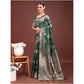 Designer Women's Banarasi Silk Printed Saree With Blouse Piece