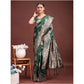 Designer Women's Banarasi Silk Printed Saree With Blouse Piece