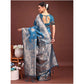 Designer Women's Banarasi Silk Printed Saree With Blouse Piece