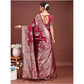 Designer Women's Banarasi Silk Printed Saree With Blouse Piece