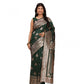 Beautiful Women's Banarasi Silk Printed Saree With Blouse Piece