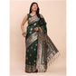 Beautiful Women's Banarasi Silk Printed Saree With Blouse Piece