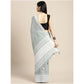 Pretty Women's Linen Printed Saree With Blouse Piece