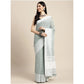 Pretty Women's Linen Printed Saree With Blouse Piece