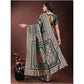 Adorable Women's Silk Printed Saree With Blouse Piece