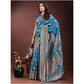 Adorable Women's Silk Printed Saree With Blouse Piece