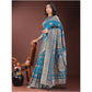 Adorable Women's Silk Printed Saree With Blouse Piece